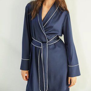 PINK Aritzia Silk Robe
